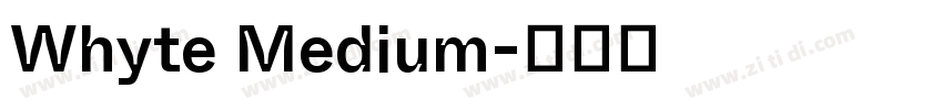 Whyte Medium字体转换